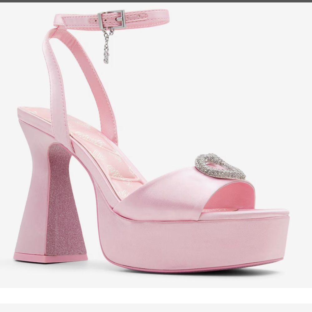 Aldo x Barbie Barbiepltfm Strappy heeled sandal - Platform NIB Pink